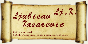Ljubisav Kašarević vizit kartica